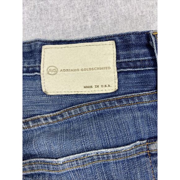 AG Adriano Goldschmied Jeans Men Tag 32 Actual 33x26.5 Blue Protege Straight USA - Picture 4 of 15